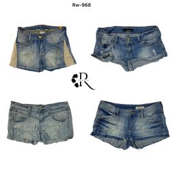 Y2K Britney Era Denim Mini Shorts(Rw-968)