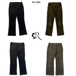 Y2K Unique Flared Corduroy Pants (RW-969)