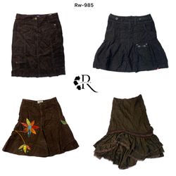 Y2K Unique Corduroy Midi Skirts (RW-970)