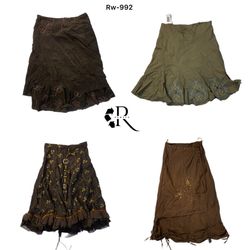Jupe longue Mix grunge Y2K (Rw-992)
