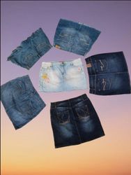 Gonne mini in denim oversize (MSK-47)