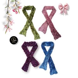 Y2K Fuzzy Scarves
