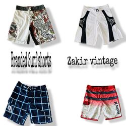 Branded sports shorts