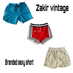 Branded sports shorts