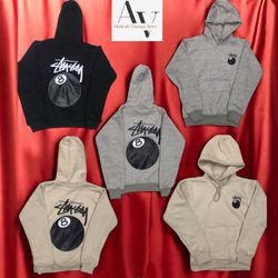Stussy rework style 8ball hoodie