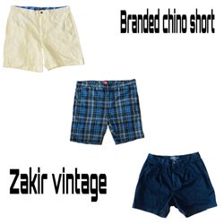 Branded chino shorts