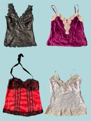 Top en cami avec dentelle Y2K (TS-1155)