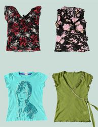 Ensemble de Haut Grunge Fée Y2K (TS-1159)