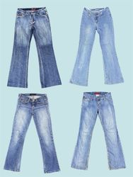 Y2K Low-Rise Flared Denim Jeans Bundle (TS-1167)