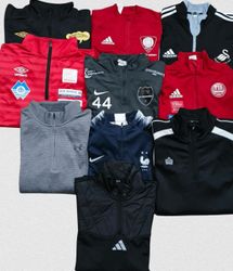 Chemises de sport à manches longues avec zip 1/4 P..
