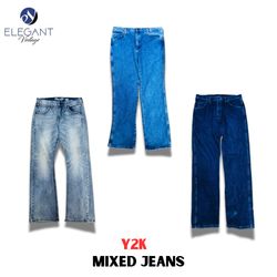 Y2K Mixed Jeans - EV1058