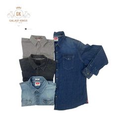 , Levi's, Wrangler Denim Chemises à Boutons