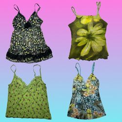 Floral Green Camisole Collection"(TT 209)