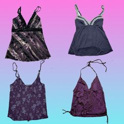 Stylish Purple & Lace Camisole Collection"(TT 214)