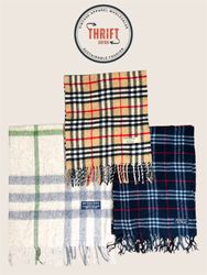 T1811 Burberry Écharpes 🧣 100% Cachemire/Laine Au..