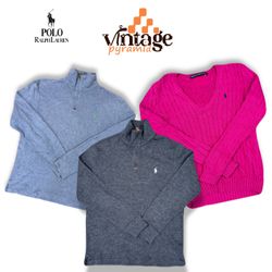 VPX200 Ralph Lauren Cable Knit / Quarter Zip Sweat..
