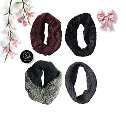 Écharpe infinie avec boucle au cou Y2K