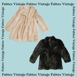 (FV-162) Y2K Winter Luxe Veste en Fourrure Synthét..