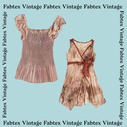 (FV-163) Y2K Tierdruck-Oberteile-Bundle - Leopard-..