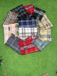 Branded Burberry Checked Scarve M4