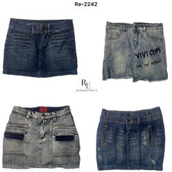Y2K Paris Hilton Denim Mini Skirt (RE-2242)