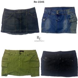 Y2K Britney Era Denim Mini Skirts (RE-2245)