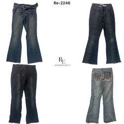 Y2K IT Girl Denim flared Jeans (Re2246)