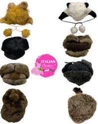 casquettes en fourrure tendance y2k