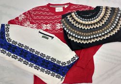 CRZ0186 Vintage Colorful Knit Sweater