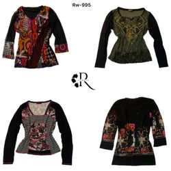 Y2K Black Gothic Full sleeve Tops (RW-995)
