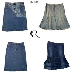 Jupes midi en denim Y2K (RW-996)