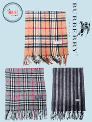 T1821 Burberry Scarves 🧣 100% Authentic Cashmere/..