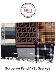 YSL/Burberry/Fendi Scarves Mix