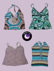 Y2K Soft girl era haulter tops mix (M-710)