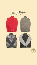 Tommy Hilfiger 1/4 Zip Sweaters (D14)