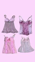 Y2k Pink/black Core babydoll (M-147)