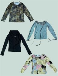 Tops de Manga Longa Y2K (TS-1171)