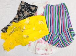 IQ0928 Y2K Soft Girl Midi/Maxis Skirt
