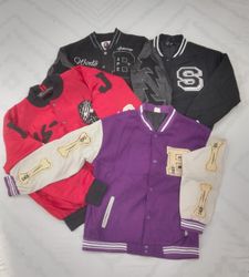 CRZ0201 Vintage College Varsity Jacket
