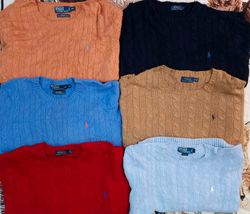 POLO HOMME RALPH LAUREN COL ROND EN TRICOT CABLE 3..