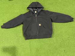Rework Style Carhartt Hoodie schwarze Jacke