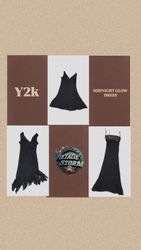 Y2K Midnight Glow Poly Blouse