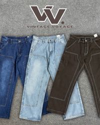 Carhartt reworked style mix color denim pants #171..