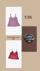 Y2k Pure Edge Cami Top