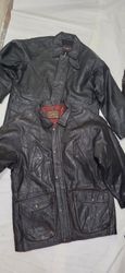 Men's vintage leather car coat/jackets