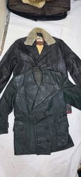 Men's german/french vintage leather jackets/coat