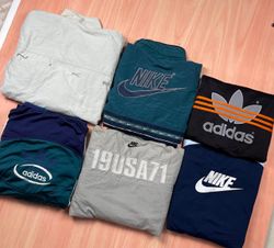 Vestes de course vintage Nike Adidas