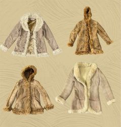Jacket in pelle scamosciata shearling Boho degli a..