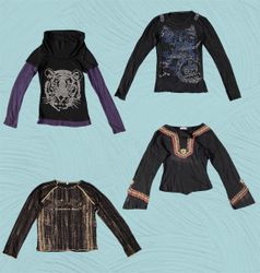 Magliette a manica lunga Y2K (TS :1122)