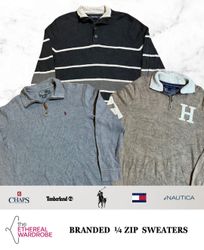 pulls à col zippé premium Ralph Lauren, Tommy et a..